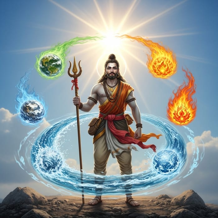 Majestic Avatar Master of Elements | Spiritual Harmony in Nature