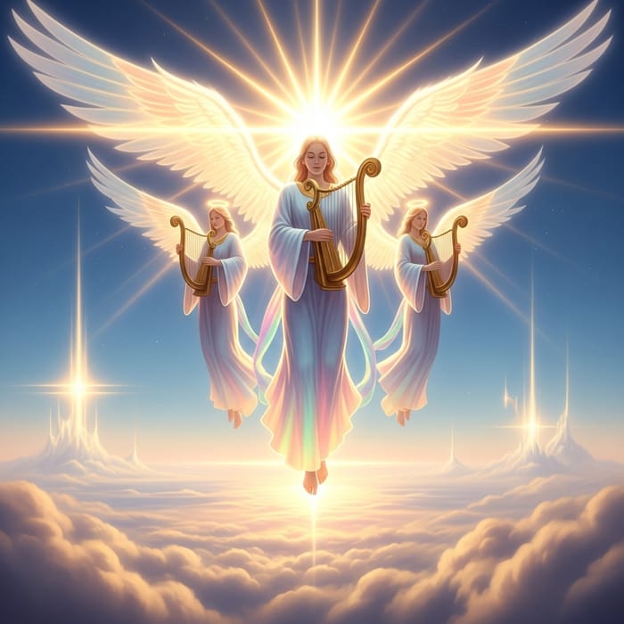 Angeles de Luz: Celestial Beings Emitting Divine Radiance Angeles de Luz: Celestial Beings Emitting Divine Radiance
