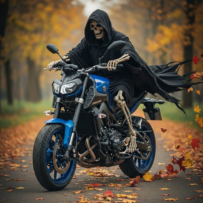 Thrilling Death Riding Moto MT-09