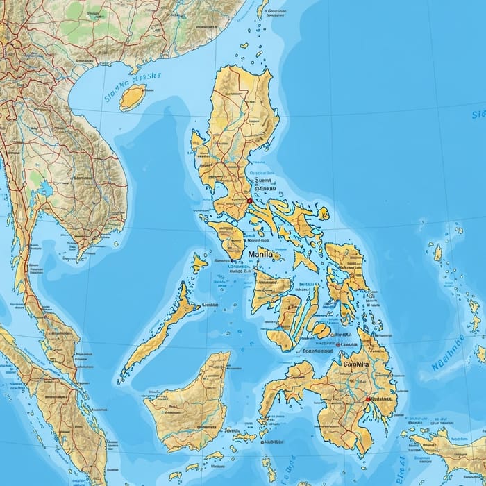 Philippine Map Illustration: Geography & Features Philippine Map Illustration: Geography & Features