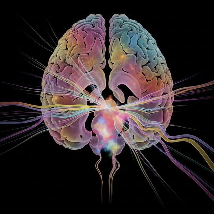 Nucleus Accumbens Abstract Art | Brain Reward Circuit Symbolism