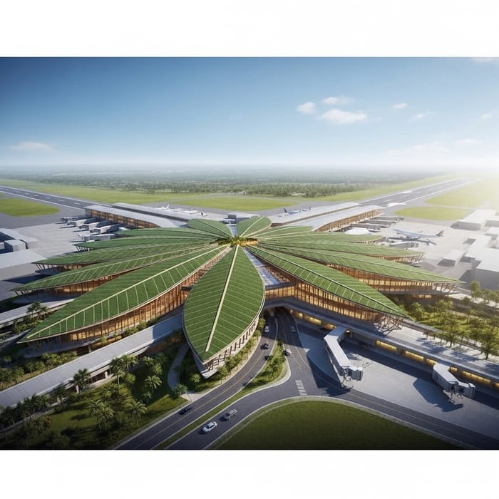 Anahaw Leaf-Inspired Airport Design | Ecotourism Hub