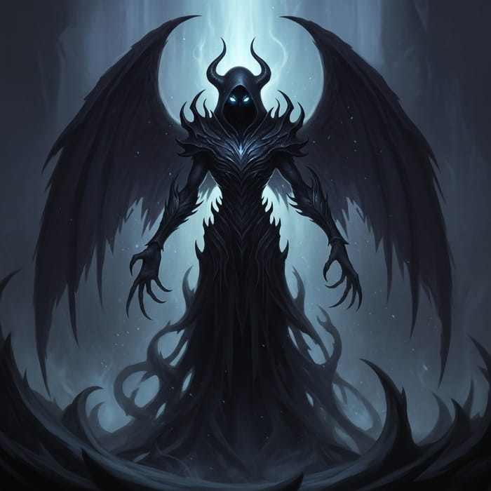 Shadow Fiend: Sinister Being with Spectral Wings Shadow Fiend: Sinister Being with Spectral Wings