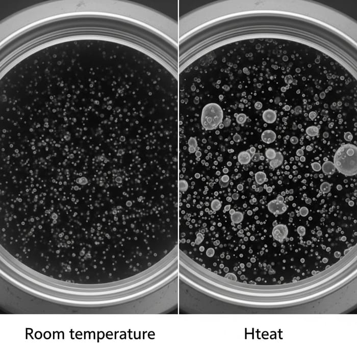 Air Particles Movement in Heated Can Drawn in Pencil