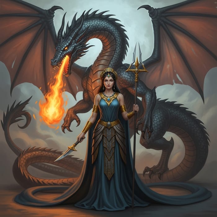 Majestic Goddess Tiamat's Draconian Transformation Majestic Goddess Tiamat's Draconian Transformation