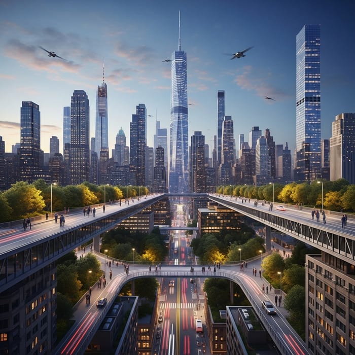 Future New York City 3024 | Skyscrapers, Hovering Cars, Vibrant Lights Future New York City 3024 | Skyscrapers, Hovering Cars, Vibrant Lights