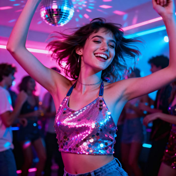 2000s Party Aesthetic: Sparkly Top Celebration 2000s Party Aesthetic: Sparkly Top Celebration