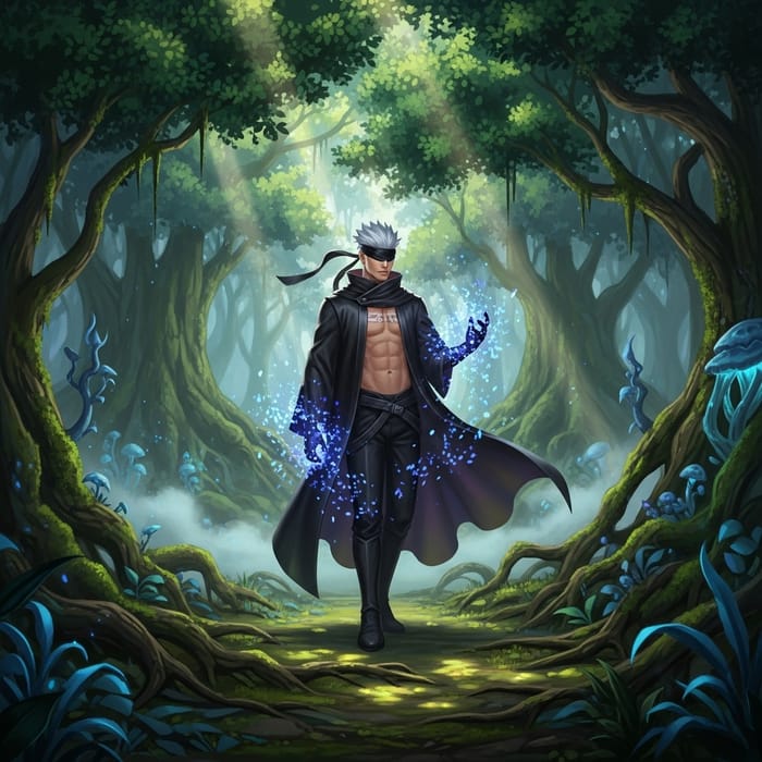 Gojo Satoru: Mystical Silver-Haired Character Gojo Satoru: Mystical Silver-Haired Character