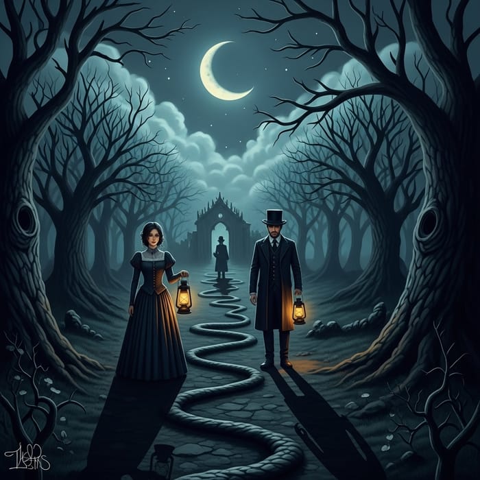 Twisted Love Story: Dark and Mysterious Art Twisted Love Story: Dark and Mysterious Art