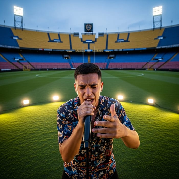 Duki Performing Live at San Lorenzo Football Stadium
