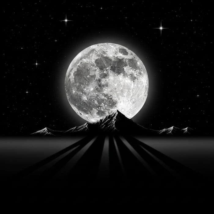 Mysterious Moon Painting