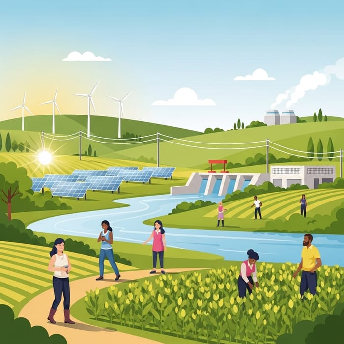 Tranquil Renewable Energy Landscape Tranquil Renewable Energy Landscape
