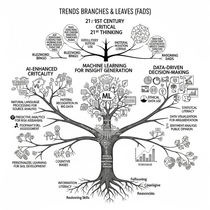 Creative Family Tree Reflecting 21st Century Critical Thinking Trends
