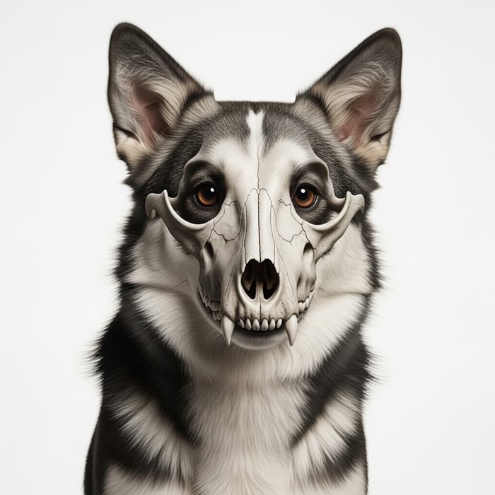 Furry Skulldog: Enigmatic Pet with Friendly Vibe Furry Skulldog: Enigmatic Pet with Friendly Vibe