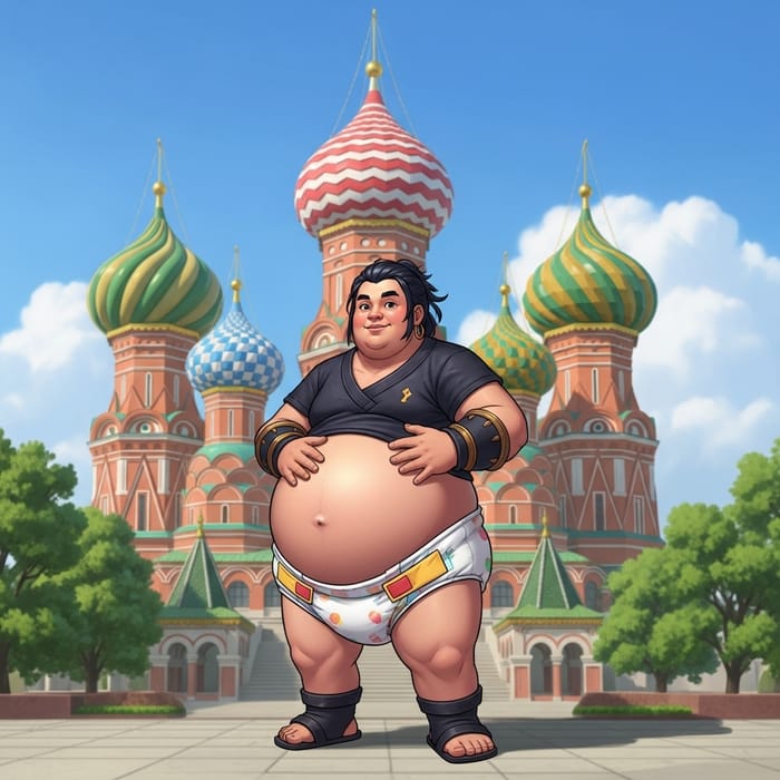 Tignari Genshin Fat Male Diaper Maternity Wear at Kremlin Background