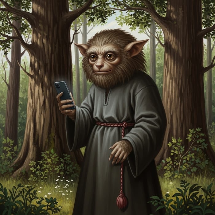 Leshy Protector of Forests in Classicism Painting
