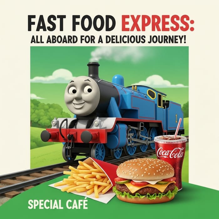 Thomas The Tank Engine Burger King Ad: Fast Food Express Thomas The Tank Engine Burger King Ad: Fast Food Express