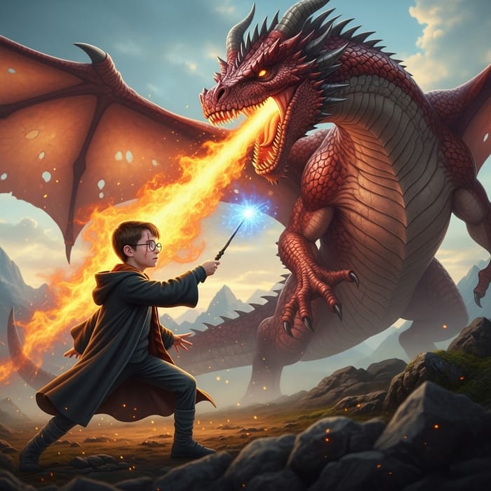 Harry Potter Battles Dragon: Magical Showdown | Thrill Seekers Harry Potter Battles Dragon: Magical Showdown | Thrill Seekers