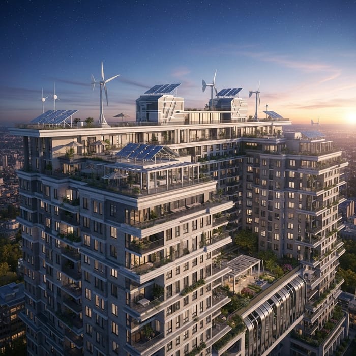 Residential Building in 3024 | Futuristic Urban Architecture