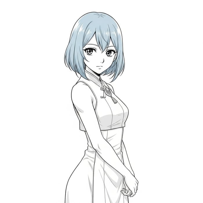 Ayaka - Genshin Impact Character in Korean Manhwa Style