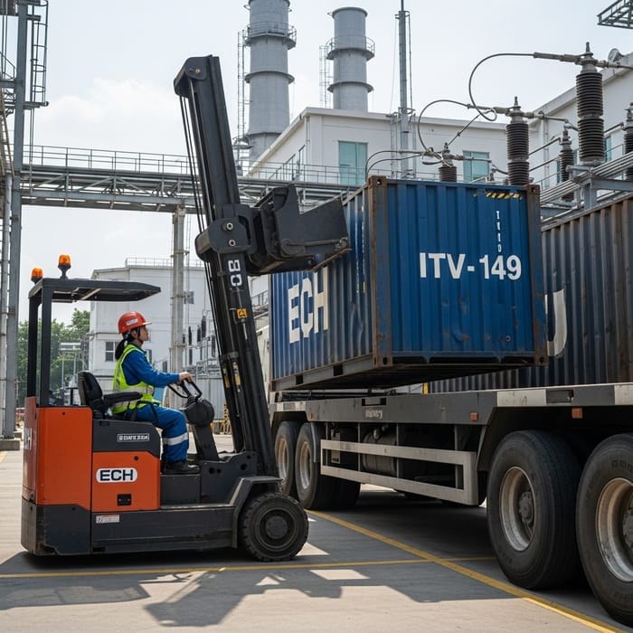 ECH Operator Collides with Substation while Reversing - Incident on ITV-149