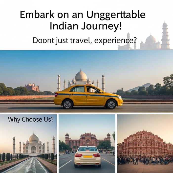 Book Cab from Delhi/NCR for Incredible Outstation Ride to Taj Mahal, Mathura, Vrindavan & More