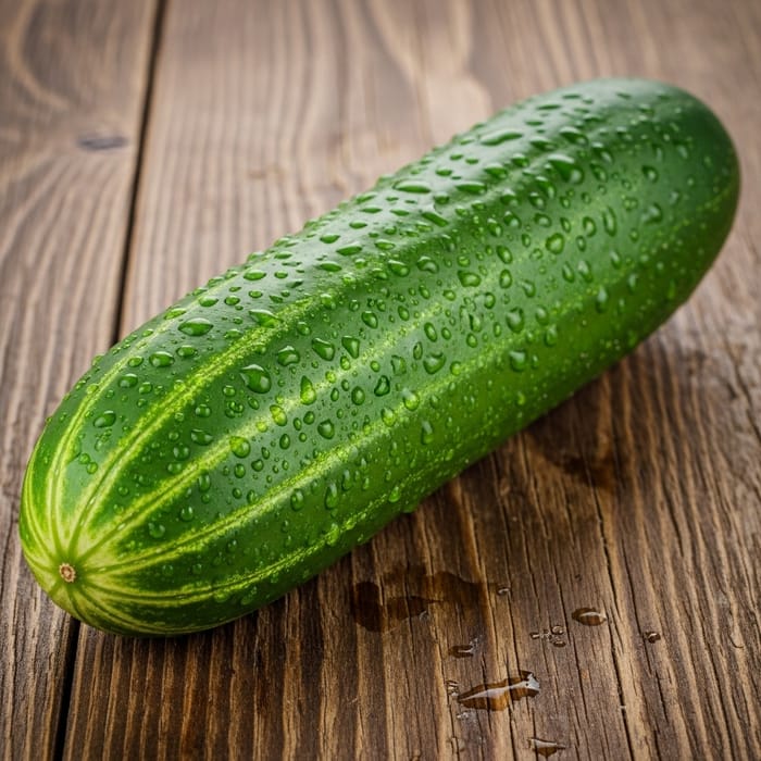 Fresh Pepino Cucumber on Wooden Table Fresh Pepino Cucumber on Wooden Table