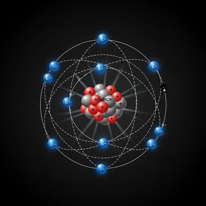 Boron Atom Electron Configuration in Rutherford Model