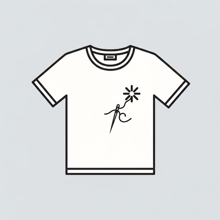 Modern Custom-Made T-Shirt Symbol - Minimalist Design Modern Custom-Made T-Shirt Symbol - Minimalist Design
