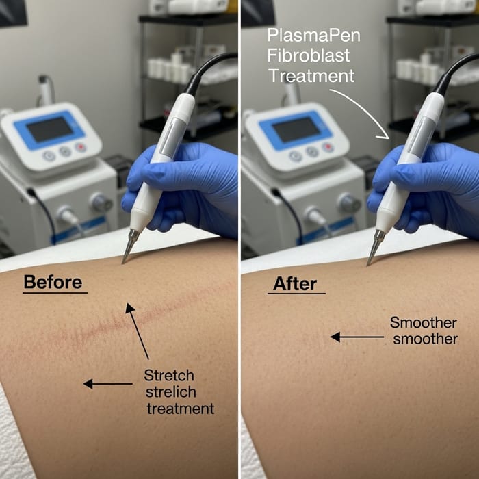Plasma Pen Fibroblast Treatment Before & After Plasma Pen Fibroblast Treatment Before & After