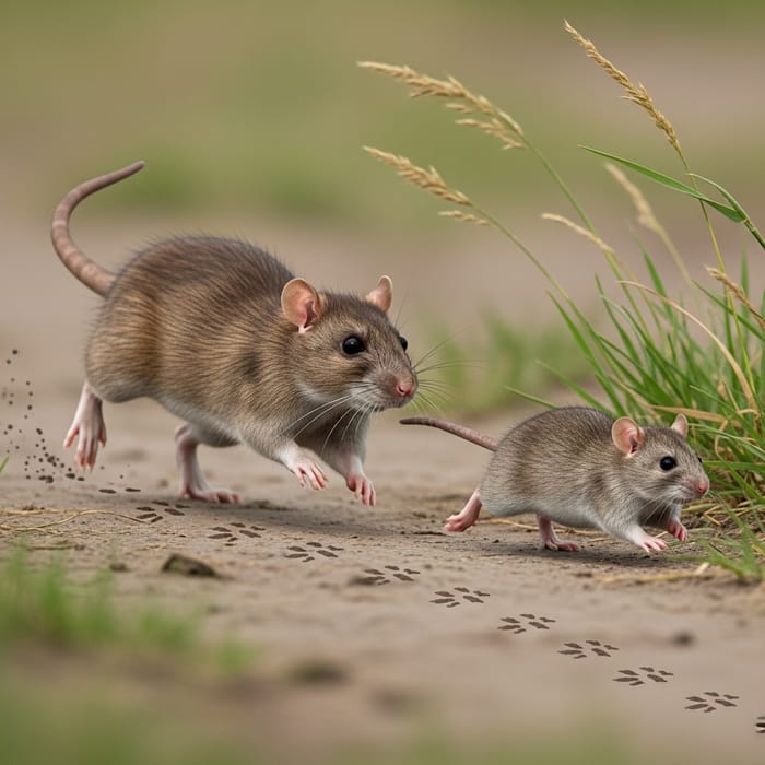 Adventurous Rat Chase in Nature Adventurous Rat Chase in Nature