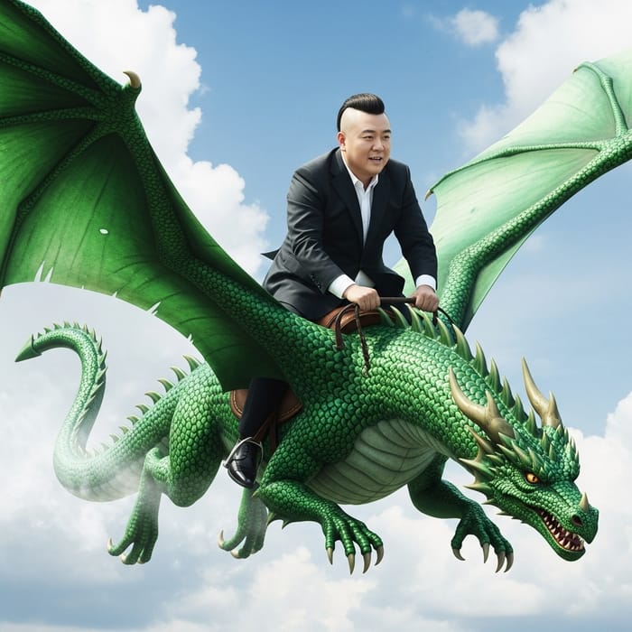 Kim Jeong Un Riding Dragon: A Spectacular Airborne Journey