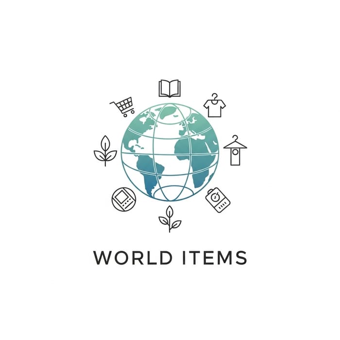 Stylish Logo Design for World Items Store