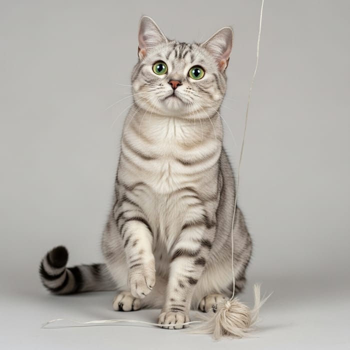 Playful American Shorthair Cat: A Curious Companion Playful American Shorthair Cat: A Curious Companion