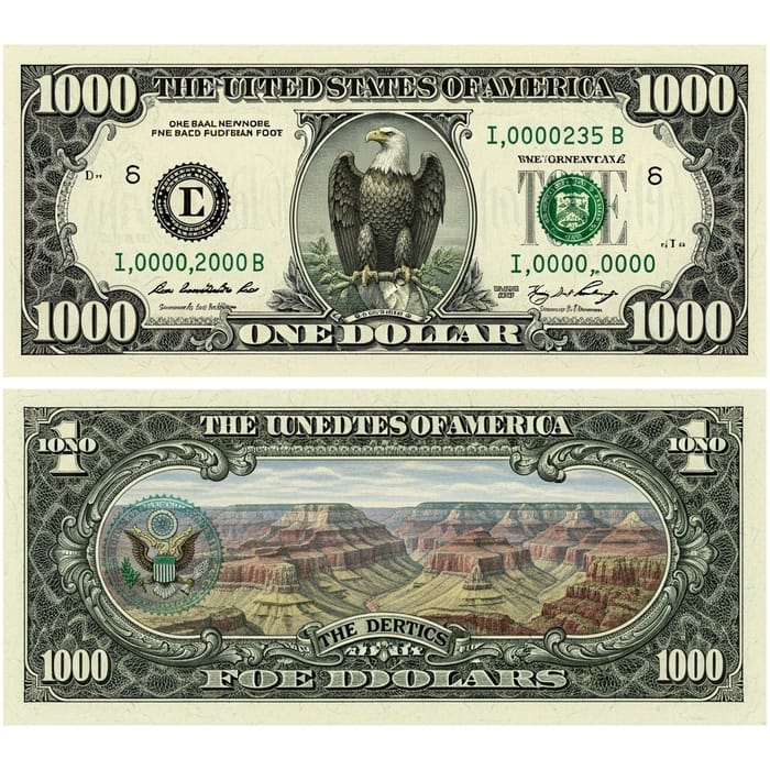 US Trillion Dollar Bill Design Overview US Trillion Dollar Bill Design Overview