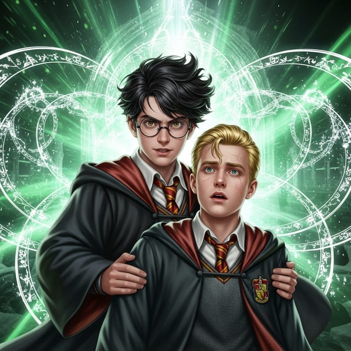 Harry Potter Embracing Draco Malfoy Harry Potter Embracing Draco Malfoy
