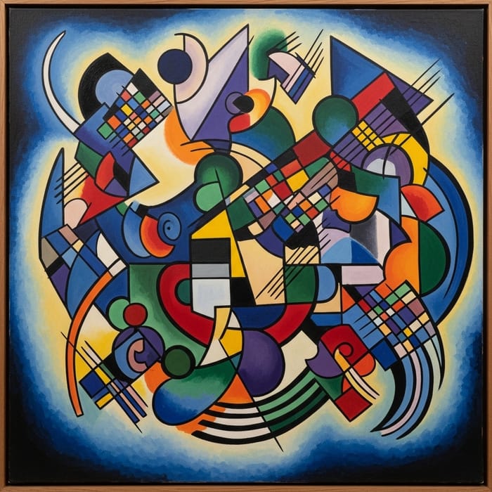 Kandinsky Style Art | Abstract & Colorful Masterpiece Kandinsky Style Art | Abstract & Colorful Masterpiece