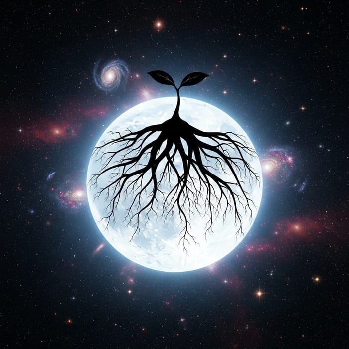 Luminous Blue-Tinted Sphere with Cosmic Roots Luminous Blue-Tinted Sphere with Cosmic Roots