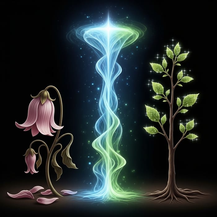Nothing Ever Dies: A Visual Metaphor of Transformation and Rebirth