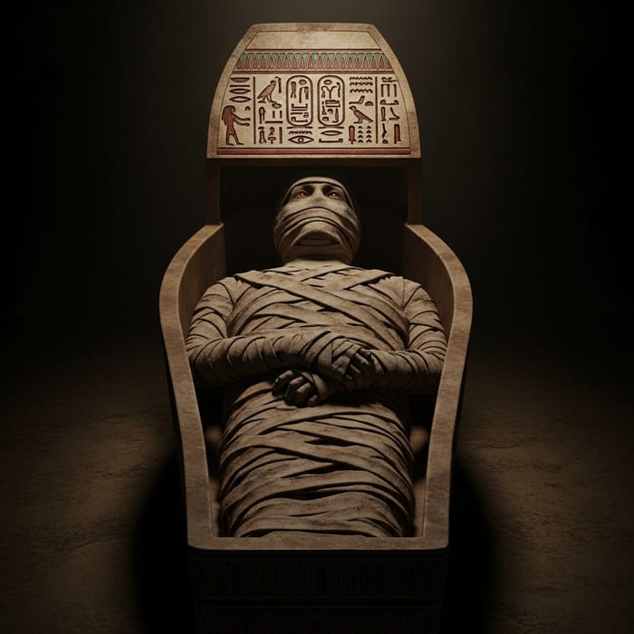 Create a Mummy Emerging from Its Coffin | Mystical Egyptian Scene