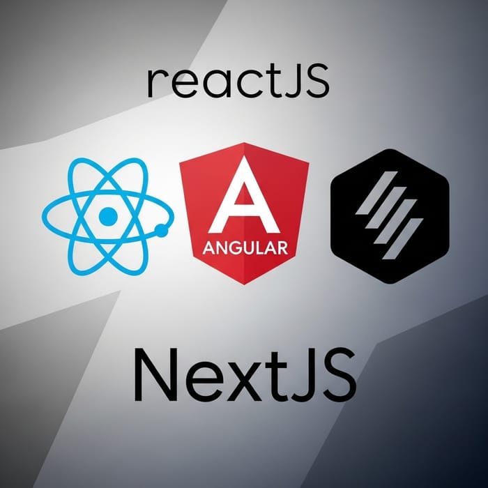 Frontend Technologies: ReactJS, Angular, NextJS Icons Frontend Technologies: ReactJS, Angular, NextJS Icons