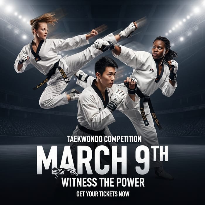 Diverse Taekwondo Competition on March 9th Diverse Taekwondo Competition on March 9th