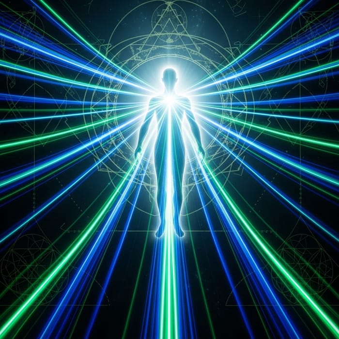 White Aura Human: Mystical Energy Streams and Sacred Geometry White Aura Human: Mystical Energy Streams and Sacred Geometry