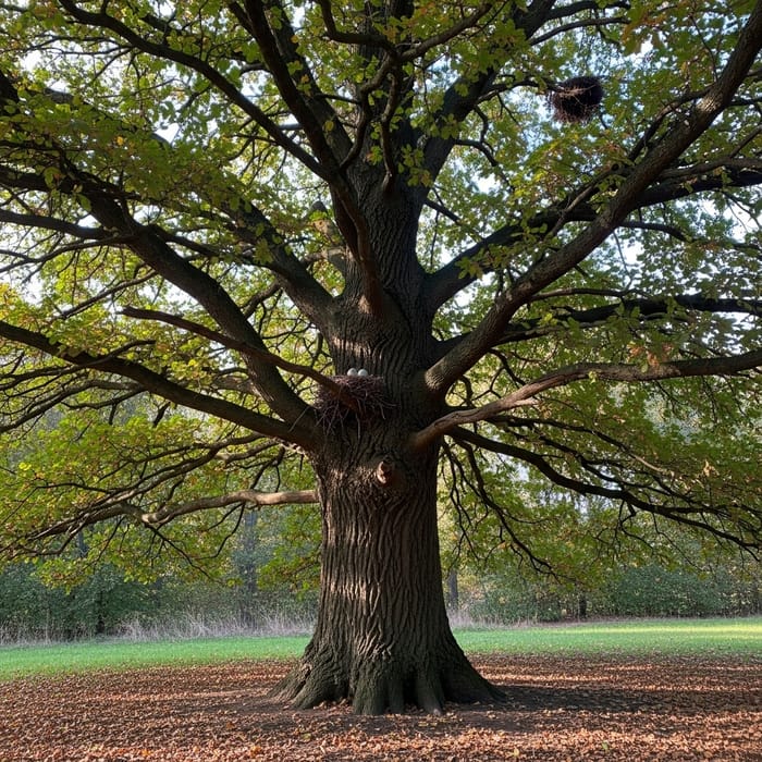 Majestic Oak Tree: Serene Beauty in Nature Majestic Oak Tree: Serene Beauty in Nature