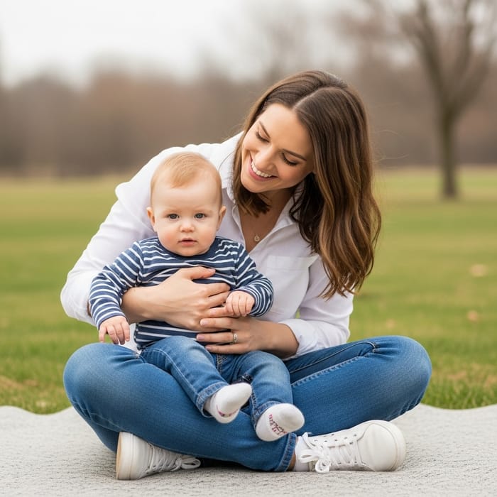 Empathic Mom Celebrating Child's Milestones at Their Own Pace