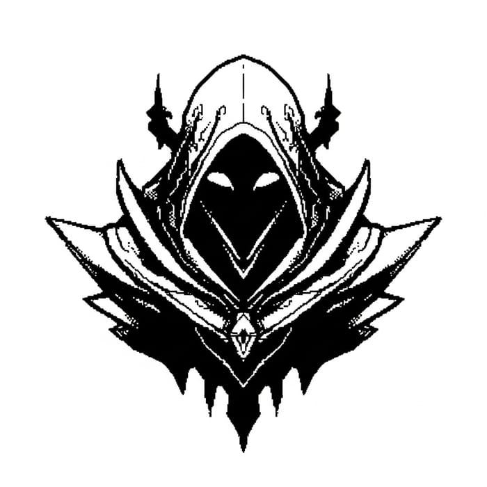 Enigmatic 8-Bit Art: Gaster Undertale Black and White Beautiful Creepy Enigmatic 8-Bit Art: Gaster Undertale Black and White Beautiful Creepy