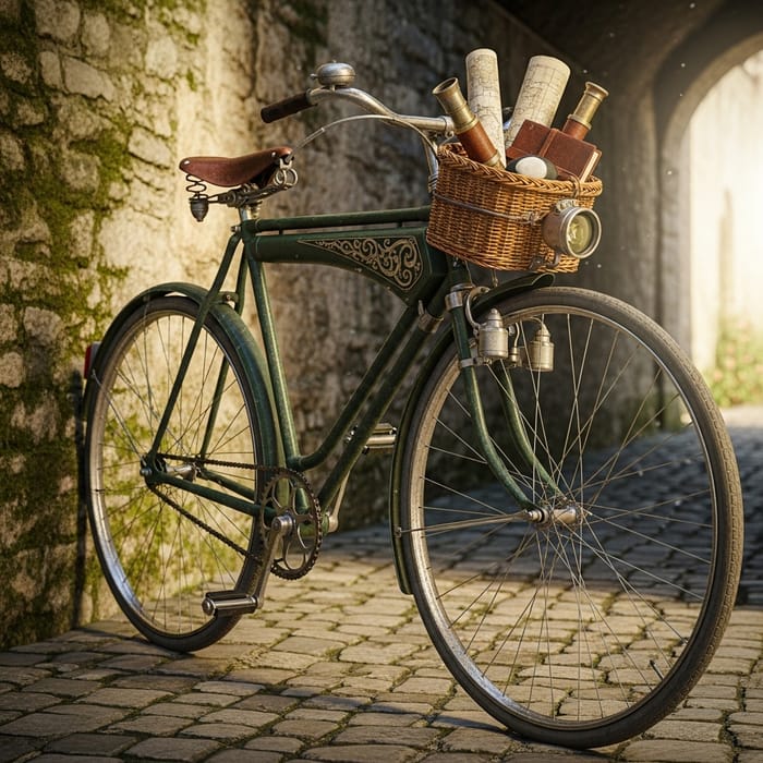 Vintage Bicycle with Nostalgic Charm