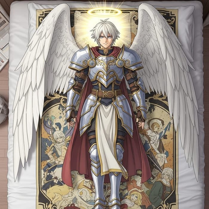 Archangel Gabriel in Bed | Angelic Figure with Wings