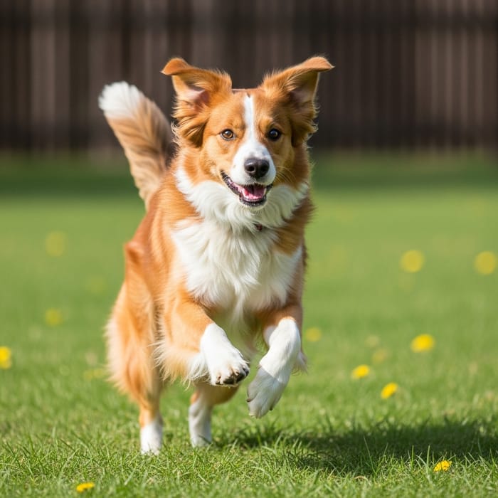 Playful Dog in a Natural Setting