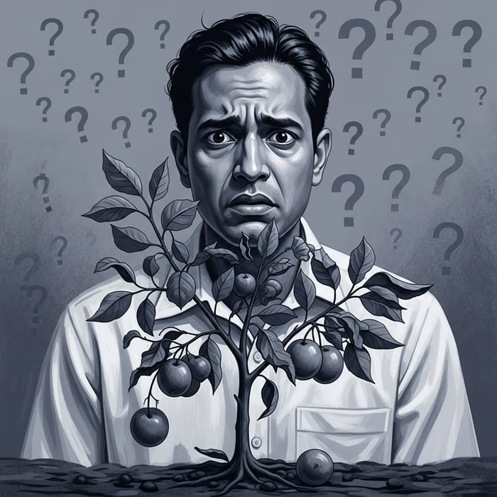Man's Anxiety: Fertility Doubt in Realism Style Art Man's Anxiety: Fertility Doubt in Realism Style Art